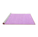 Sideview of Machine Washable Solid Purple Modern Area Rugs, wshcon2141pur