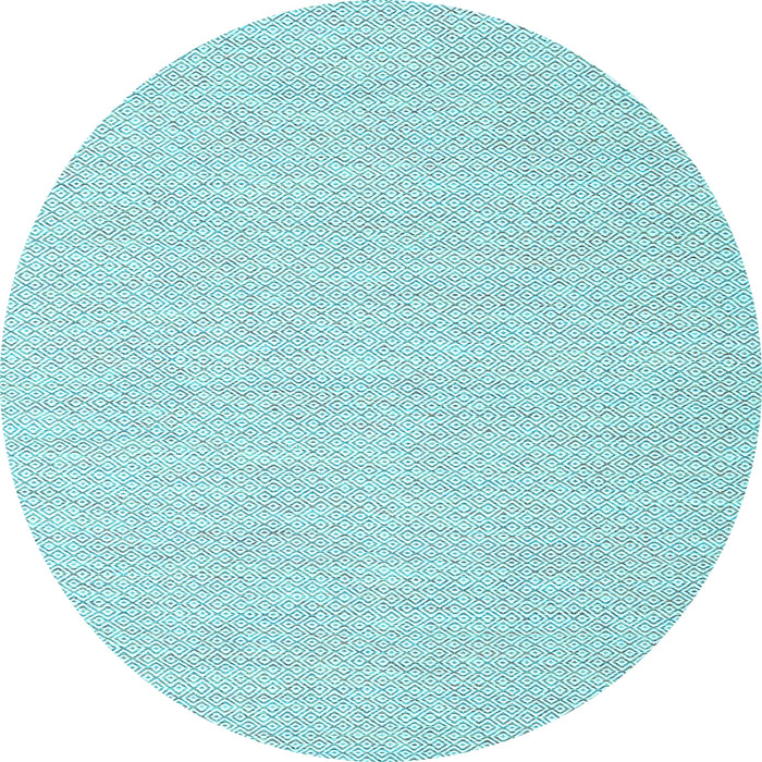 Round Machine Washable Solid Light Blue Modern Rug, wshcon2141lblu