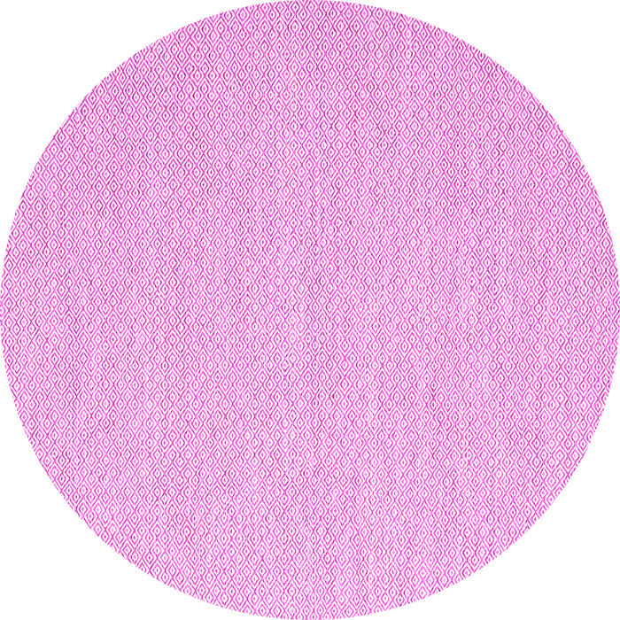 Round Solid Pink Modern Rug, con2141pnk