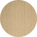 Round Abstract Brown Contemporary Rug, con2142brn