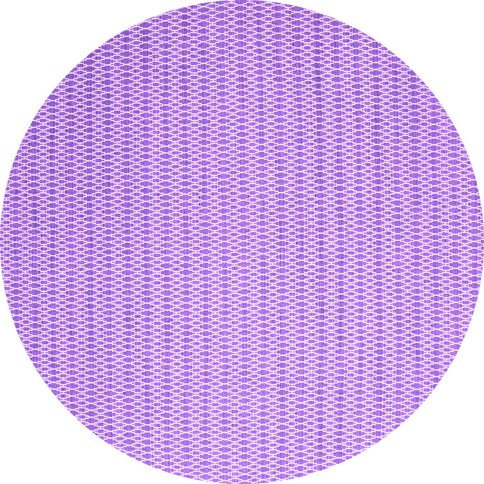 Round Machine Washable Abstract Purple Contemporary Area Rugs, wshcon2142pur