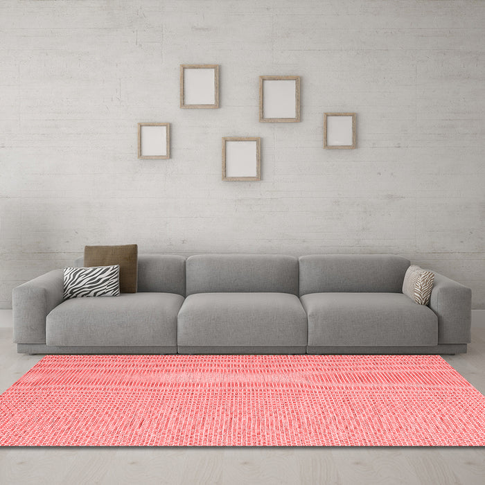 Contemporary Red Washable Rugs