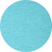 Round Machine Washable Abstract Light Blue Contemporary Rug, wshcon2143lblu