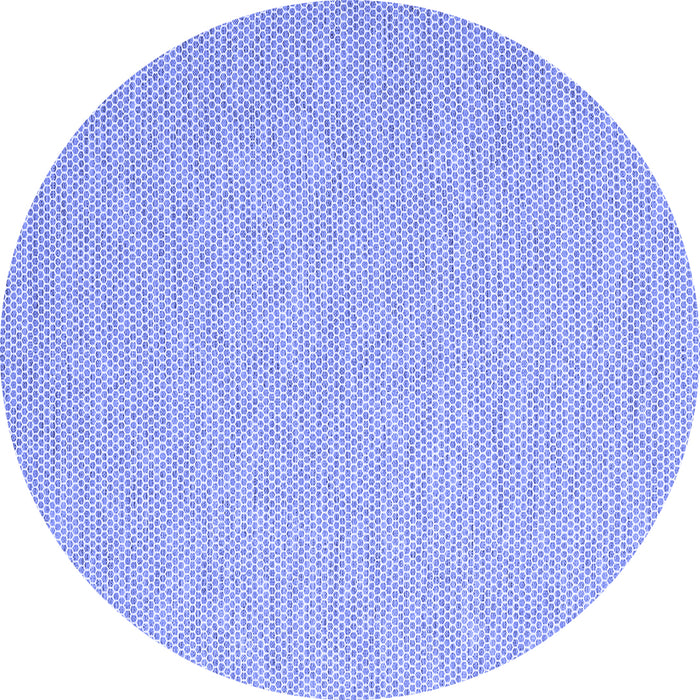 Round Machine Washable Abstract Blue Contemporary Rug, wshcon2143blu