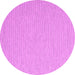 Round Machine Washable Abstract Pink Contemporary Rug, wshcon2143pnk