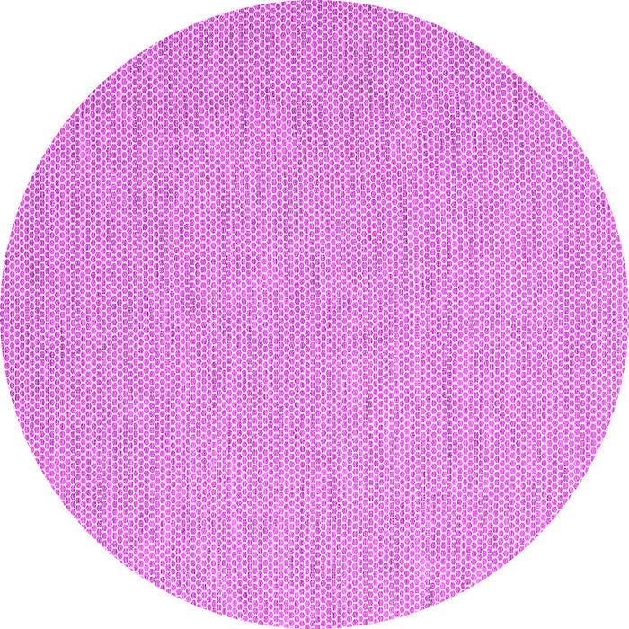 Round Abstract Pink Contemporary Rug, con2143pnk