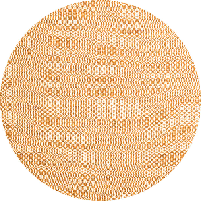 Square Solid Orange Modern Rug, con2144org