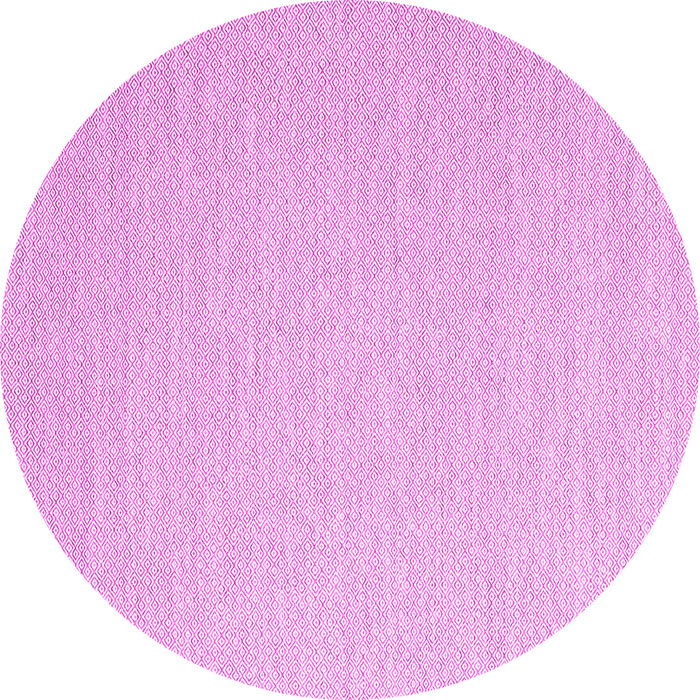 Round Solid Pink Modern Rug, con2144pnk