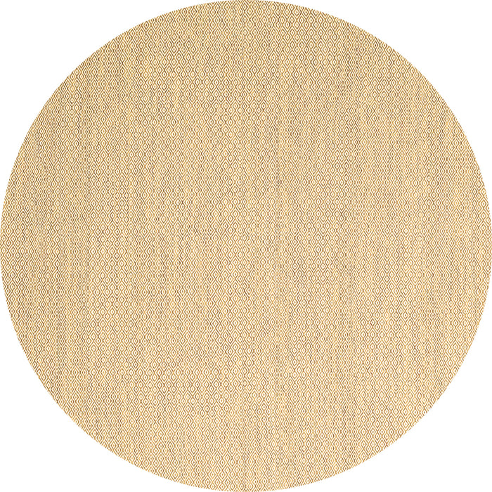 Round Solid Brown Modern Rug, con2144brn
