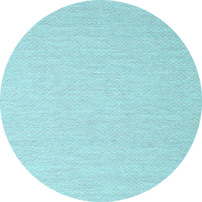 Round Solid Light Blue Modern Rug, con2144lblu
