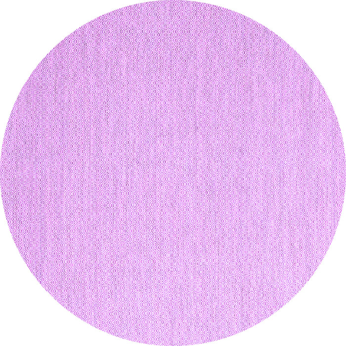 Round Machine Washable Solid Purple Modern Area Rugs, wshcon2144pur
