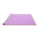 Sideview of Machine Washable Solid Purple Modern Area Rugs, wshcon2144pur