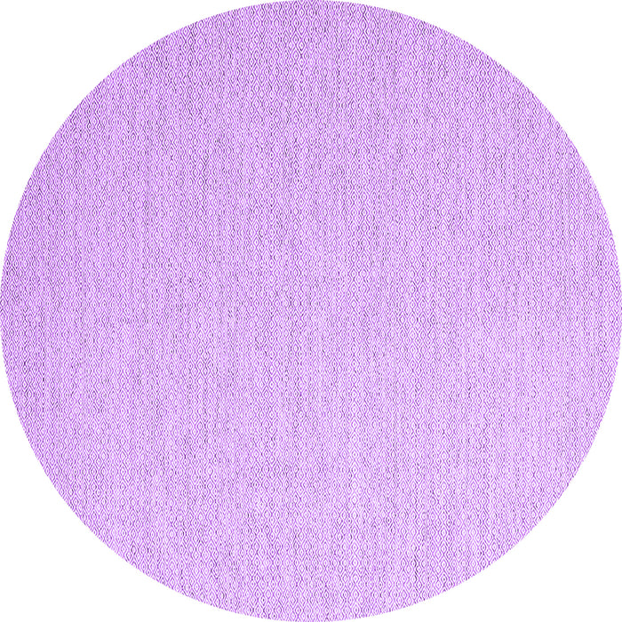 Round Abstract Purple Contemporary Rug, con2145pur