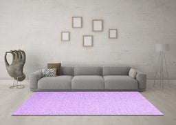 Machine Washable Abstract Purple Contemporary Area Rugs in a Living Room, wshcon2145pur