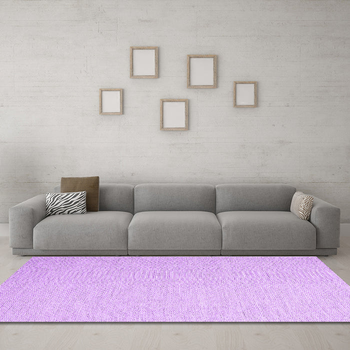 Machine Washable Abstract Purple Contemporary Area Rugs in a Living Room, wshcon2145pur