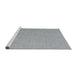 Serging Thickness of Machine Washable Contemporary Slate Gray Rug, wshcon2146