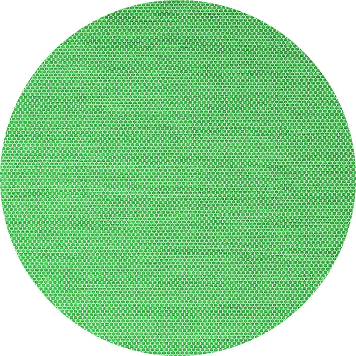 Square Abstract Green Contemporary Rug, con2146grn
