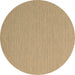 Round Abstract Brown Contemporary Rug, con2146brn