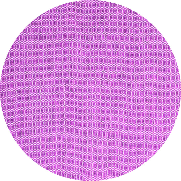 Round Machine Washable Abstract Pink Contemporary Rug, wshcon2146pnk