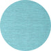 Round Machine Washable Abstract Light Blue Contemporary Rug, wshcon2147lblu