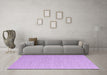 Machine Washable Abstract Purple Contemporary Area Rugs in a Living Room, wshcon2147pur