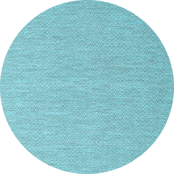 Round Abstract Light Blue Contemporary Rug, con2147lblu