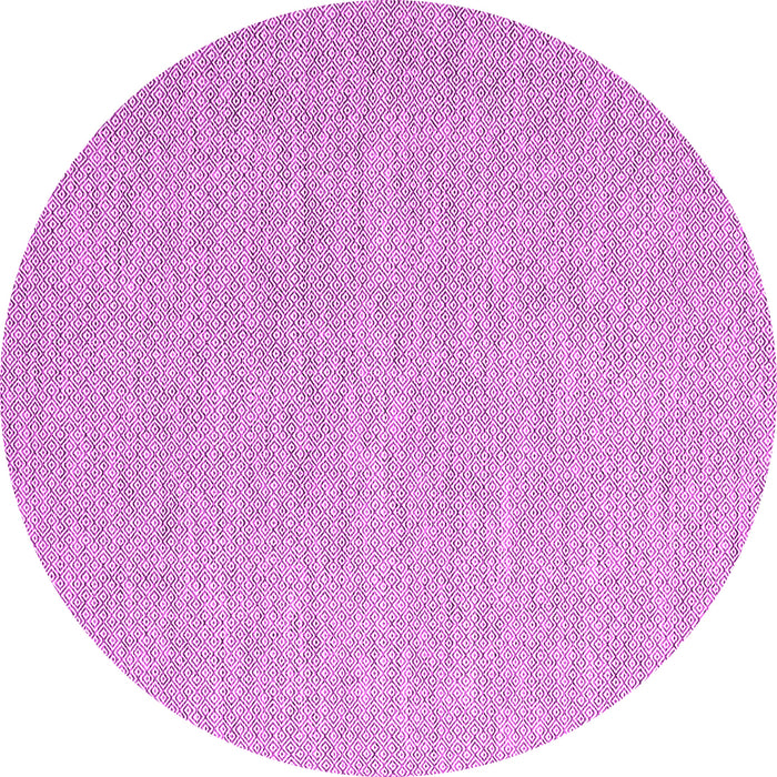 Round Machine Washable Abstract Pink Contemporary Rug, wshcon2147pnk