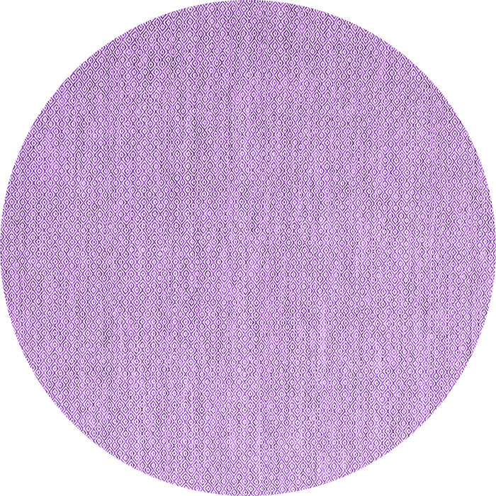 Round Machine Washable Abstract Purple Contemporary Area Rugs, wshcon2147pur