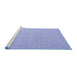 Sideview of Machine Washable Abstract Blue Contemporary Rug, wshcon2147blu