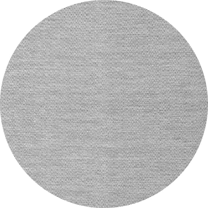 Square Abstract Gray Contemporary Rug, con2148gry