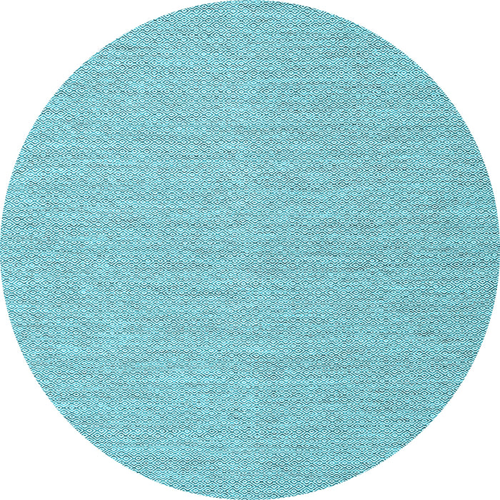 Round Abstract Light Blue Contemporary Rug, con2148lblu