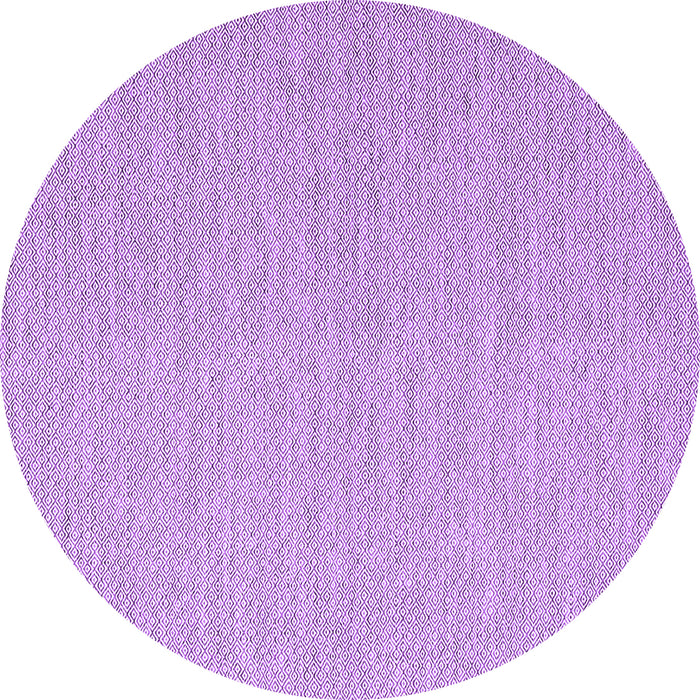 Round Abstract Purple Contemporary Rug, con2148pur