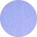 Round Abstract Blue Contemporary Rug, con2149blu