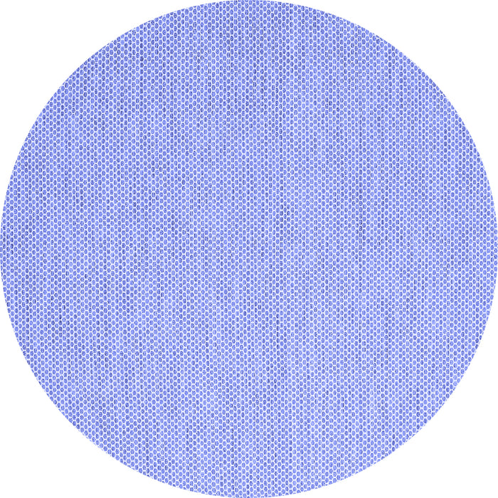 Round Machine Washable Abstract Blue Contemporary Rug, wshcon2149blu