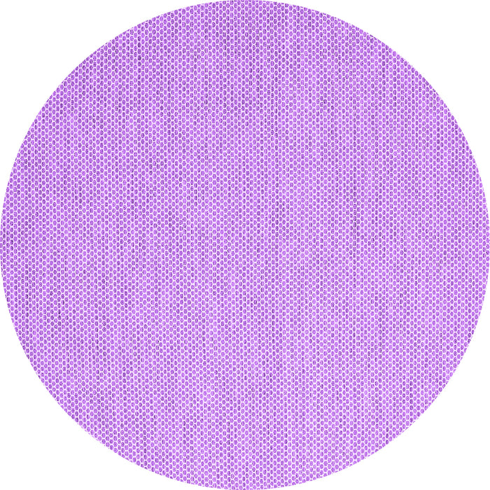 Round Machine Washable Abstract Purple Contemporary Area Rugs, wshcon2149pur