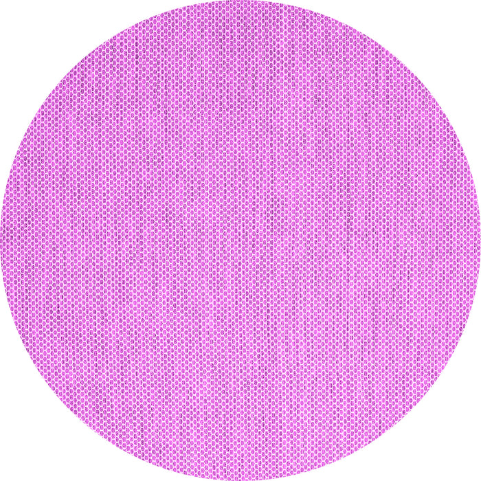 Round Machine Washable Abstract Pink Contemporary Rug, wshcon2149pnk