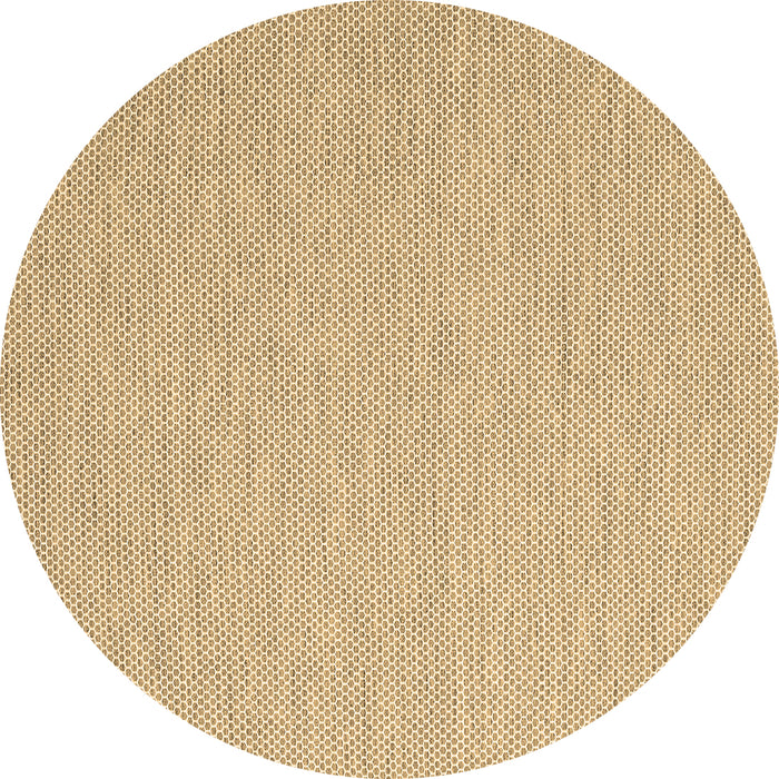 Round Abstract Brown Contemporary Rug, con2149brn