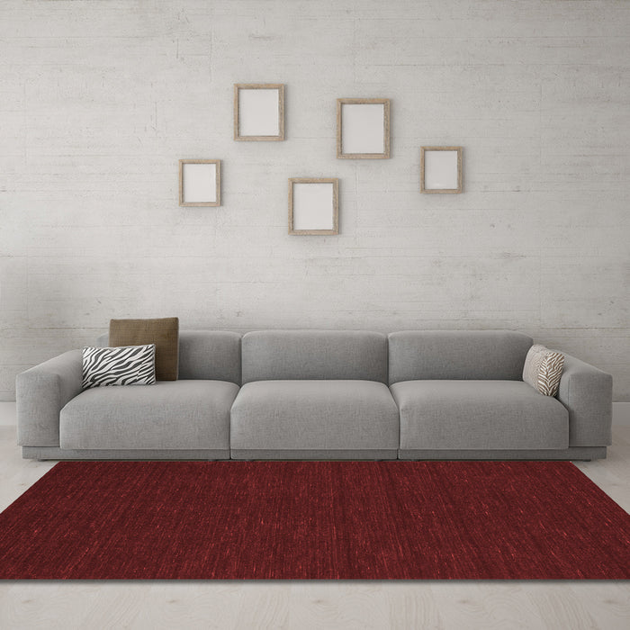 Contemporary Red Washable Rugs