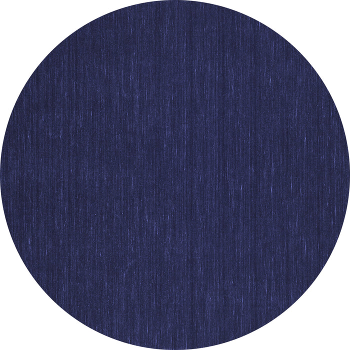 Round Machine Washable Abstract Blue Contemporary Rug, wshcon214blu