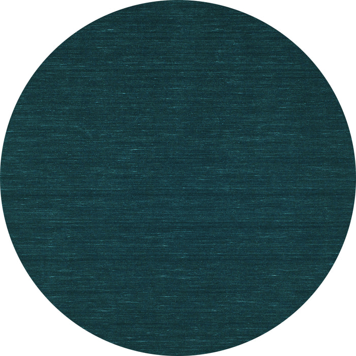 Round Abstract Light Blue Contemporary Rug, con214lblu