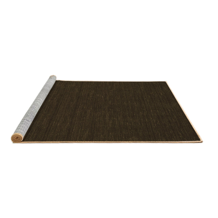 Sideview of Machine Washable Abstract Brown Contemporary Rug, wshcon214brn