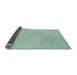 Thickness of Contemporary Blue Green Modern Rug, con215