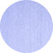 Round Machine Washable Abstract Blue Contemporary Rug, wshcon2150blu