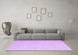 Machine Washable Abstract Purple Contemporary Area Rugs in a Living Room, wshcon2150pur