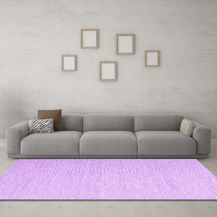 Machine Washable Abstract Purple Contemporary Area Rugs in a Living Room, wshcon2150pur