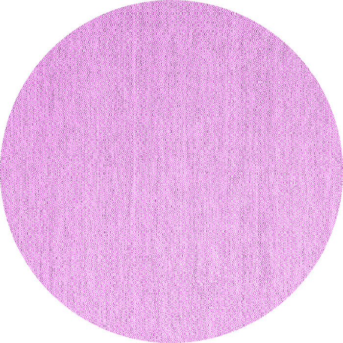 Round Abstract Pink Contemporary Rug, con2150pnk