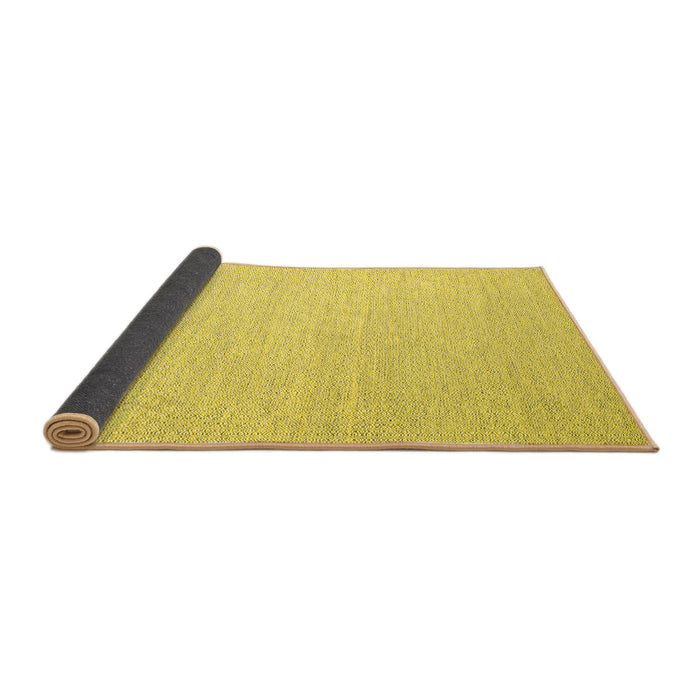 Sideview of Abstract Yellow Contemporary Rug, con2150yw