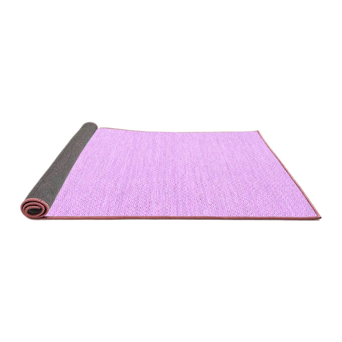 Sideview of Solid Purple Modern Rug, con2151pur