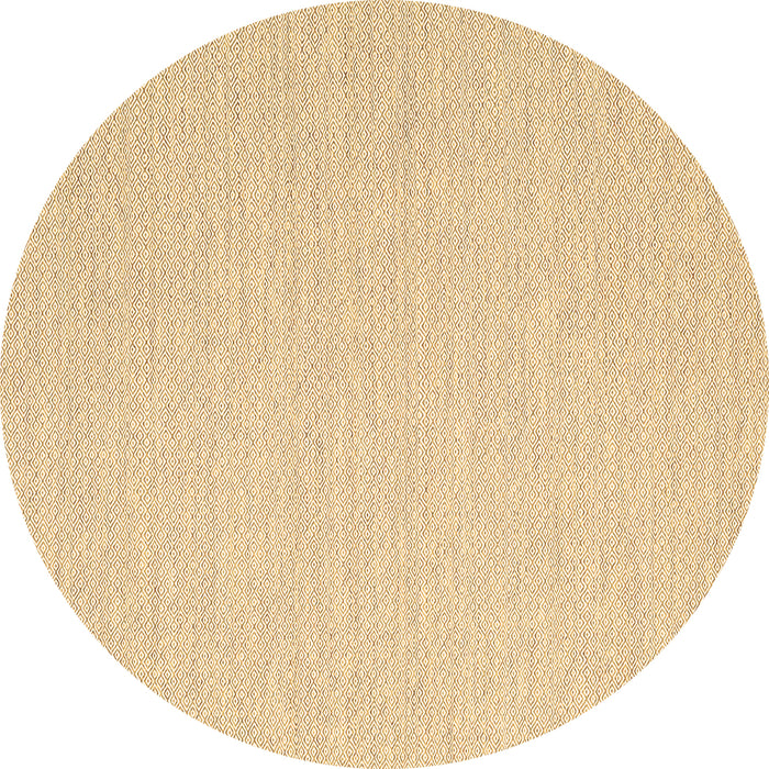 Round Machine Washable Solid Brown Modern Rug, wshcon2151brn