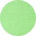 Machine Washable Solid Green Modern Area Rugs, wshcon2151grn